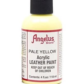 

monggo] Angelus Acrylic Leather Paint PALE YELLOW 4oz/120ml
