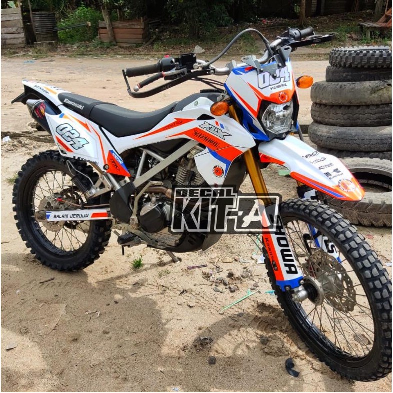 Decal Stiker Klx Bf 150 Dekal New Klx Bf Extreme 2018 Cutting Oren Stabilo Cutting Hologram