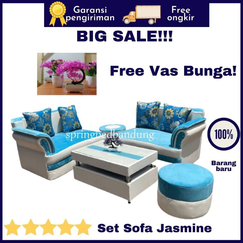 SOFA JASMINE LIDAH MURAH FREE ONGKIR BANDUNG SUMEDANG TASIKMALAYA CIAMIS GARUT CIREBON KUNINGAN INDR