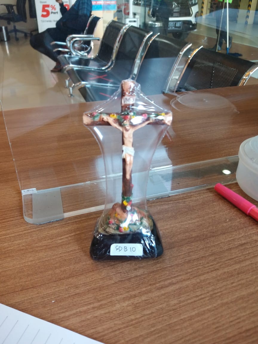 Salib Duduk Bunga Uk 10cm (sdb10)