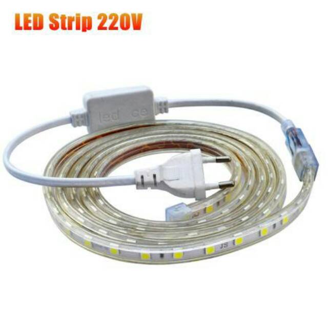 Conector LED Selang 5050 220V  Adaptor Led Strip IP66 100M konektor Soket colokan ledstrip Meteran