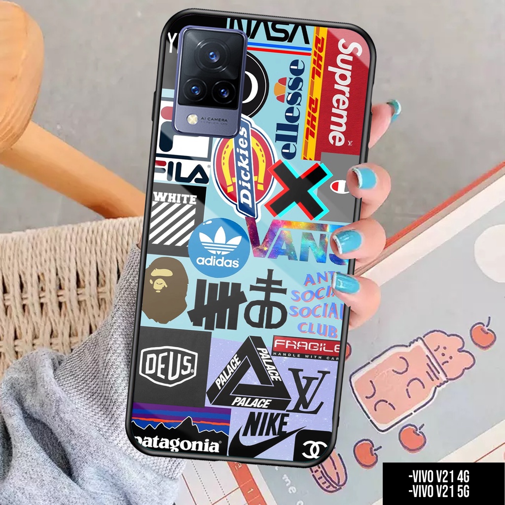 CASE VIVO V21 4G / V21 5G - Casing VIVO V21 4G / 5G Terbaru AERO STORE [ GRAFITTY ] Silikon VIVO V21