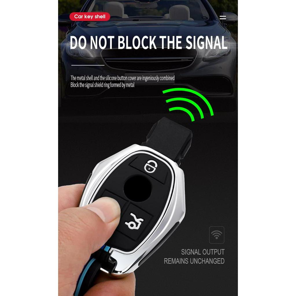 Case Kunci Mobil Bahan Zinc Alloy Untuk Mercedes Benz Gla Glc C180L Glc200 C260L C200L W203 W210 W211 W12 A / C / E / G / S Clk