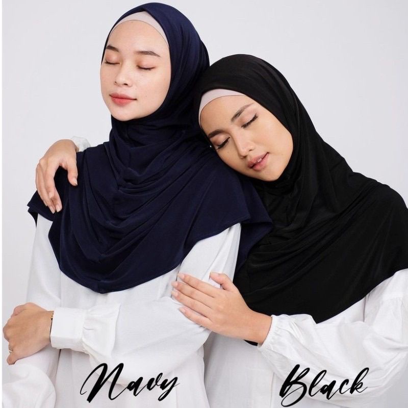 Khimar Daisy Bergo Instant Jersey Malay // Bergo Malay Jersey Premium