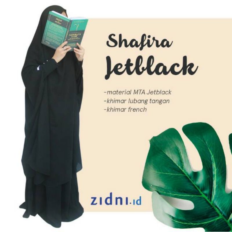 French Khimar jetblack Preloved