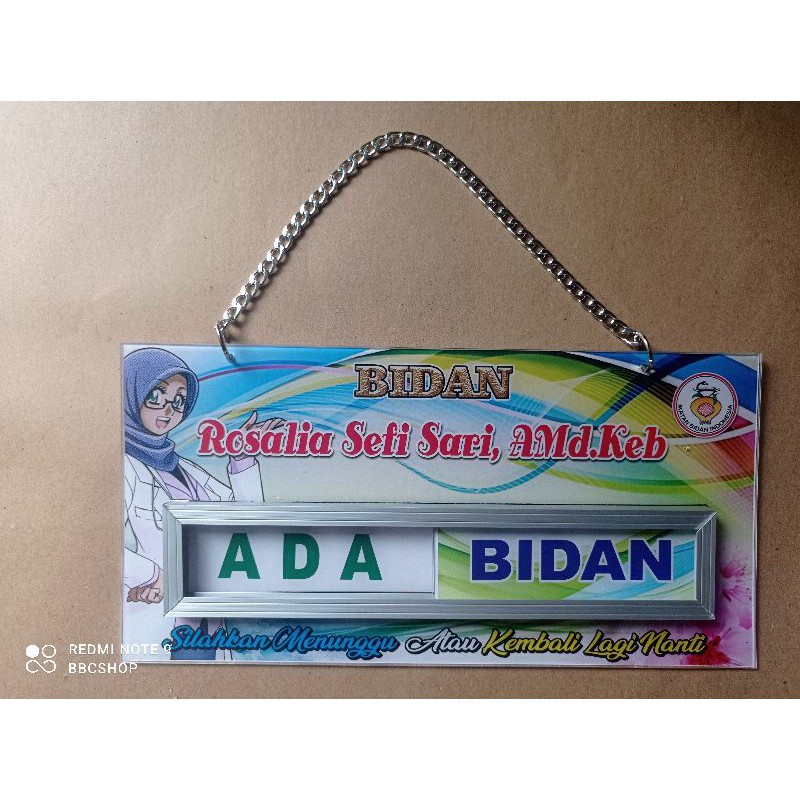 

PAPAN AKRILIK BIDAN/DOKTER/PERAWAT