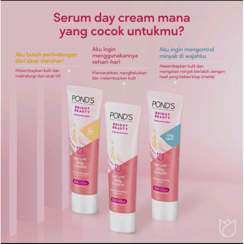 Ponds Bright Beauty Serum Day Cream 20/40 gr | Shopee Indonesia