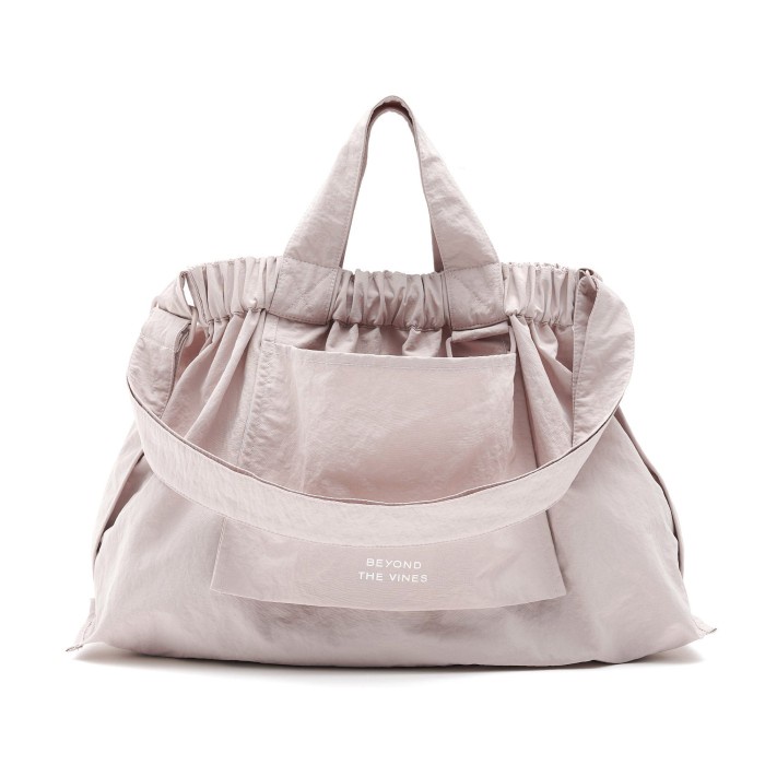 Terlaris BEYOND THE VINES M Dumpling Bag/nylon tote bag/tas selempang nilon - Blush