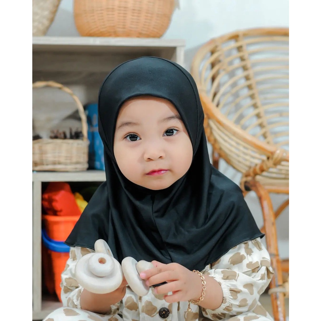 20+ WARNA (CLARISSA) Clarissa Hijab Baby 0-3th / Jilbab Anak Basic Jersey