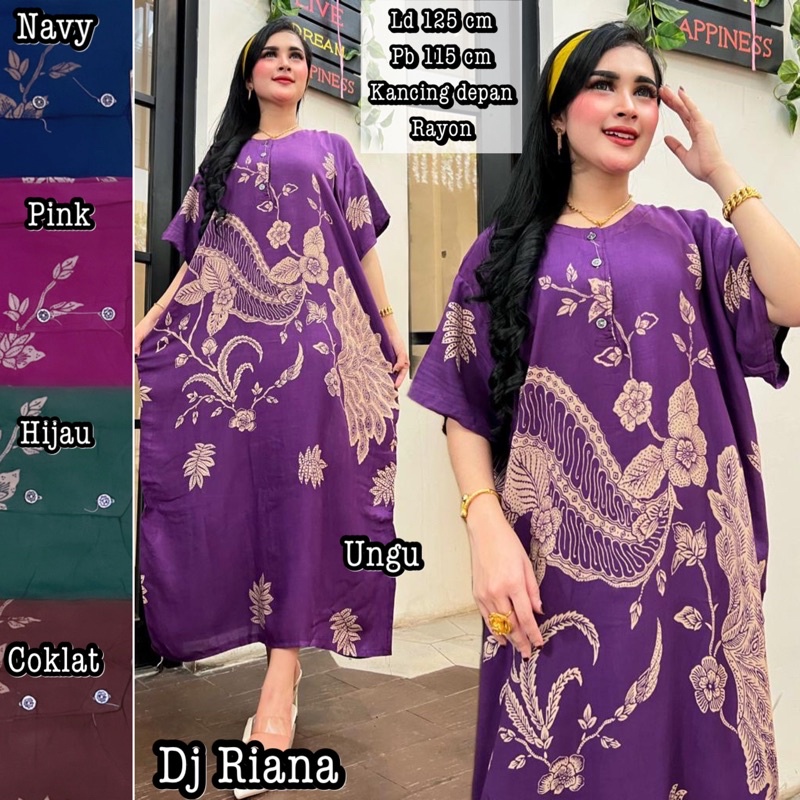 DJ Daster Jumbo Awan Baju Tidur Daster Dress Viral Pekalongan Batik Best Seller-DJ CABUT RIANA
