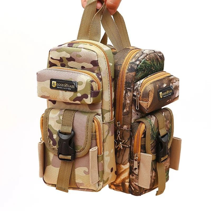 

kotak tempat pensil canvas anak organizer army camo