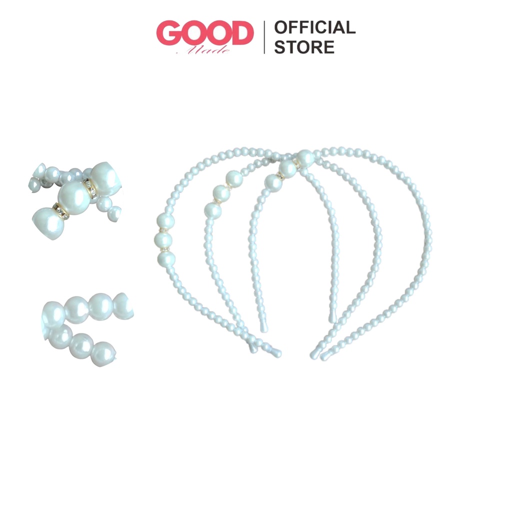 GOOD MADE - Bando Korea Mutiara | Pearl Headband Korean | Hairband | COD