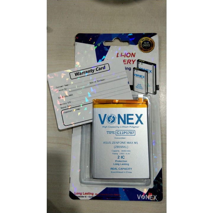 Baterai Double Power Asus Zenfone Max M1 (ZB555KL) Batre HP Vonex Original
