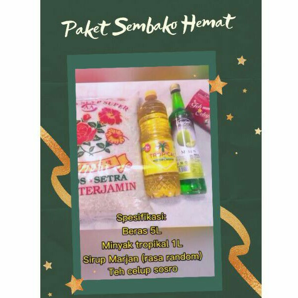 

Paket Sembako Puasa/Lebaran