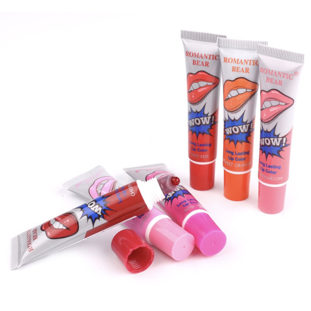 Romantic Bear Lips Tatto / Lip Color / Lip Tint Peel Off Anti Lengket Tahan Air Tahan Lama