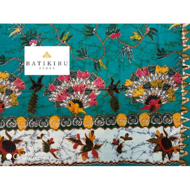 Kain Batik Pekalongan Madura Jaya Motif 25 Hijau Tosca Unggul Jaya