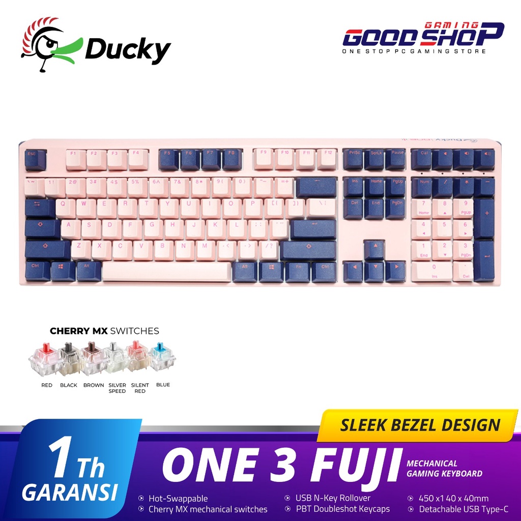 Ducky One 3 Fuji Non-LED Full Size - Gaming Keyboard