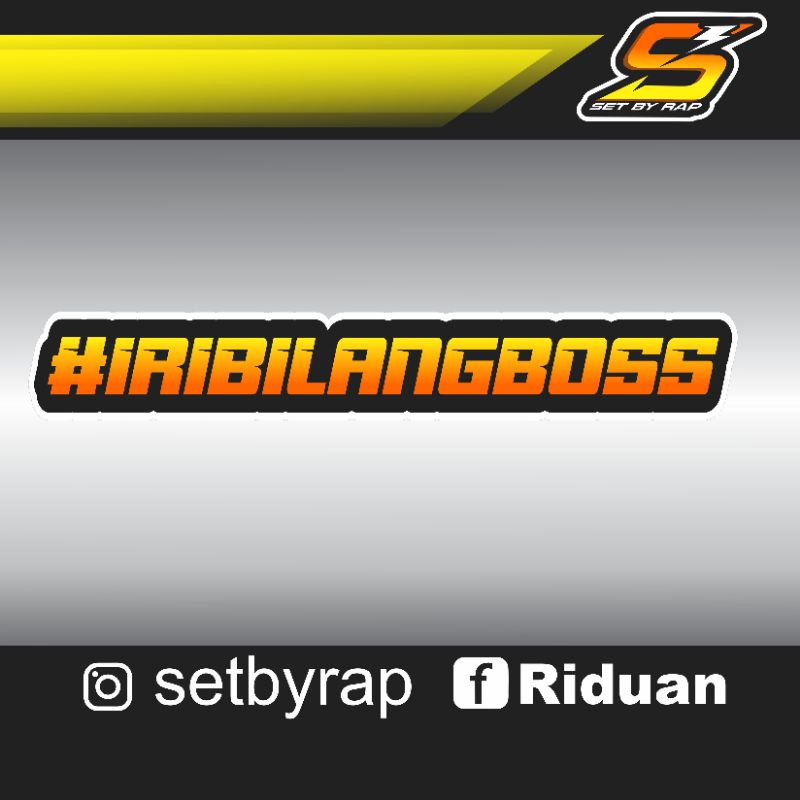 

stiker iribilangboss