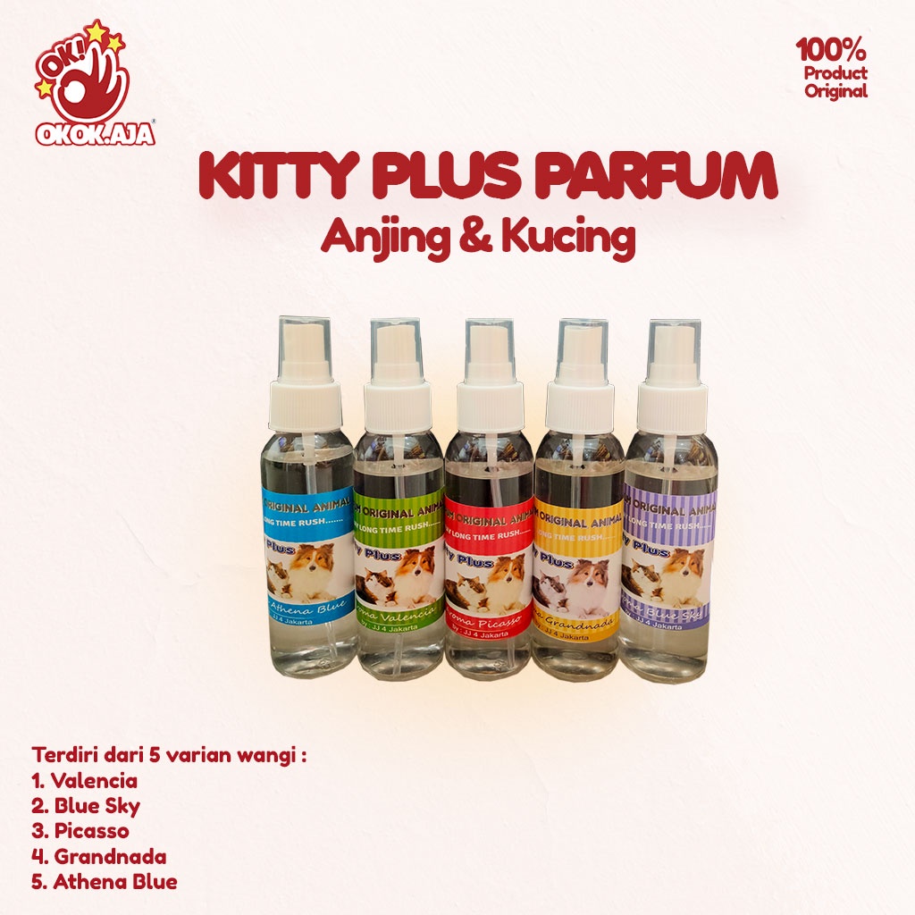 Parfum super wangi KITTY PLUS untuk Kucing Anjing