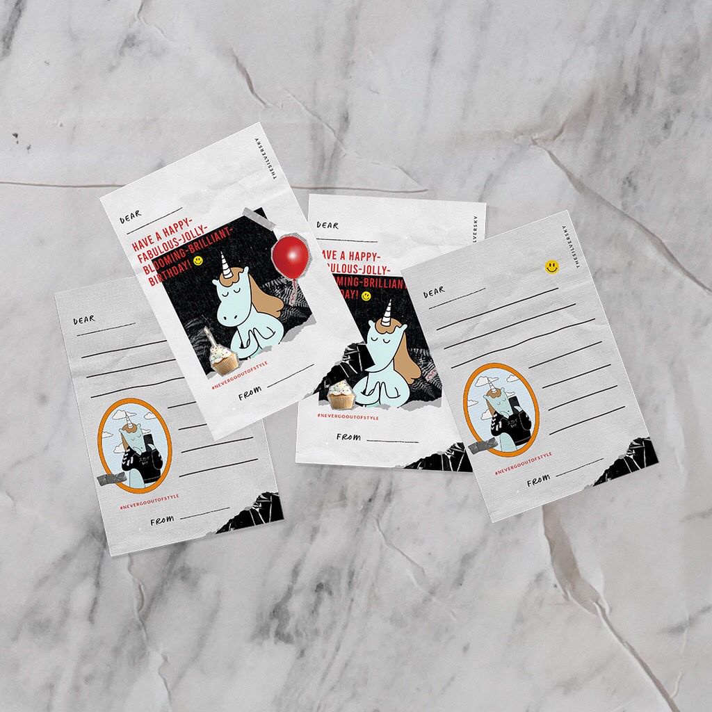 

Kartu Ucapan Birthday / Graduation / Acara