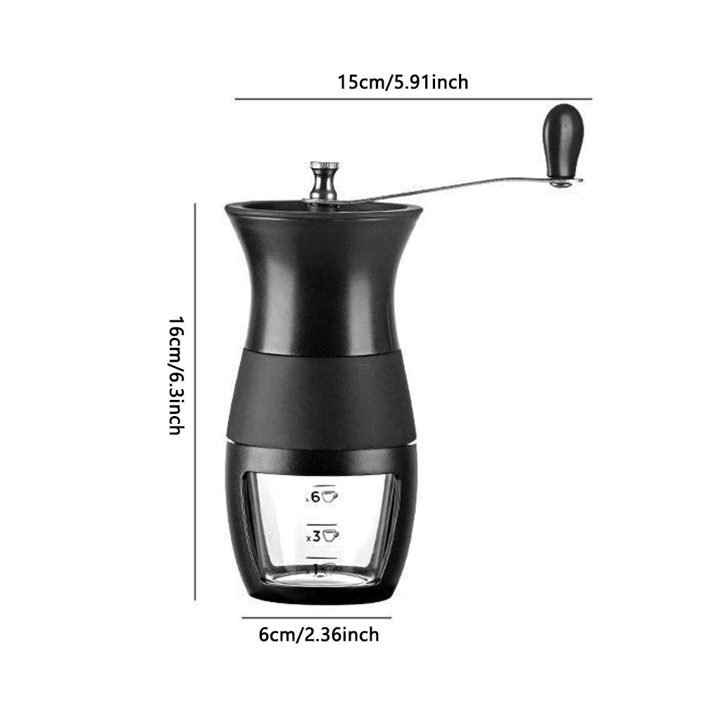 Solighter Penggiling Kopi Manual Alat Dapur Espresso Grinder Burr Grinders Adjustable Knob Setting