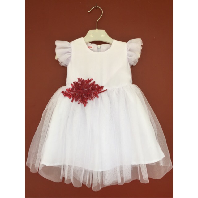 Dress bayi putih aqiqah / gaun bayi putih aqiqah