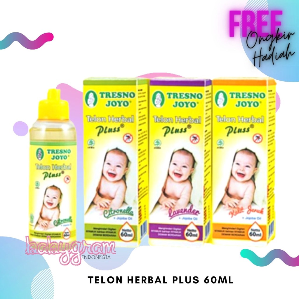 Tresno Joyo Telon Herbal Plus 60ml Lavender / Orange Tresnojoyo 60 ml minyak