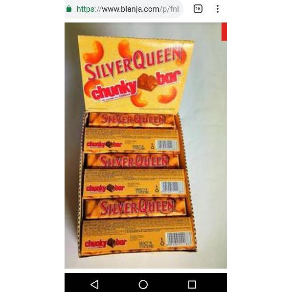 

（DIKIRIM DARI JAKARTA） Coklat Silverqueen Chunky bar Satuan 30 gram silver queen Termurahh