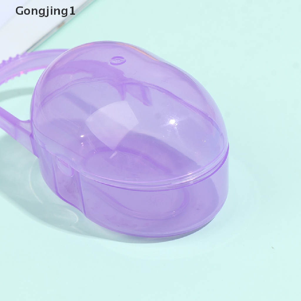 Gongjing1 1pc Kotak Penyimpanan Dot Bayi Warna Polos