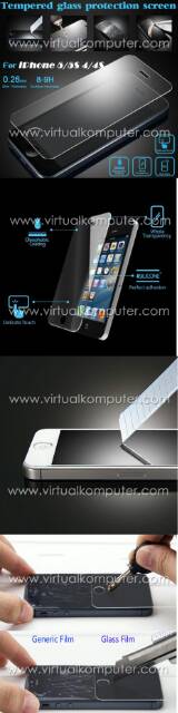 Explosion Proof Tempered Glass Film iPhone 4, 4S