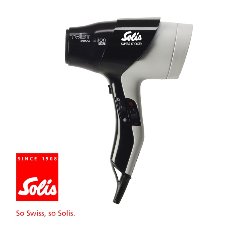 Solis Twist 3800 ION Extra Power Hair Dryer 2000W (Black White)