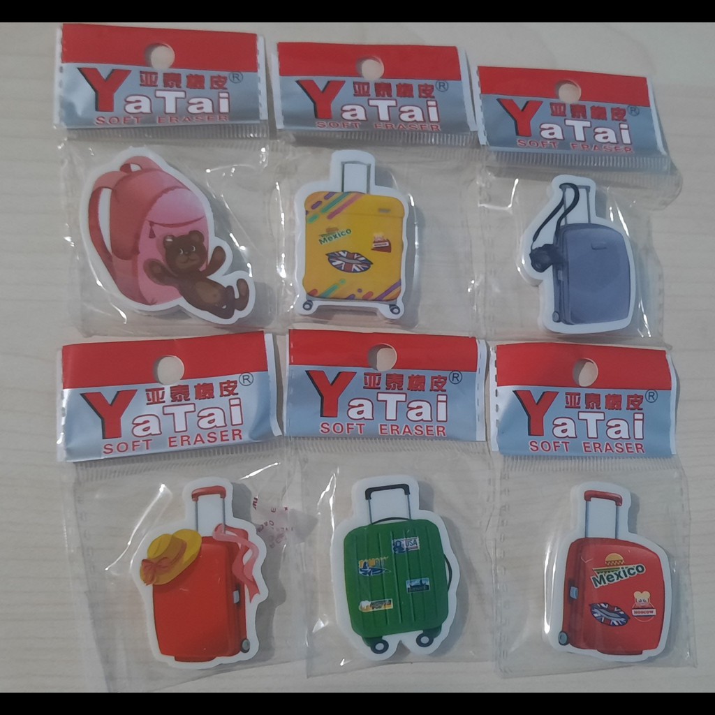 

[1 PCS] Penghapus / Stip Eraser Tas Ransel Koper Ya Tai 1202
