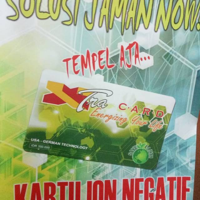 Extracard ion negatif