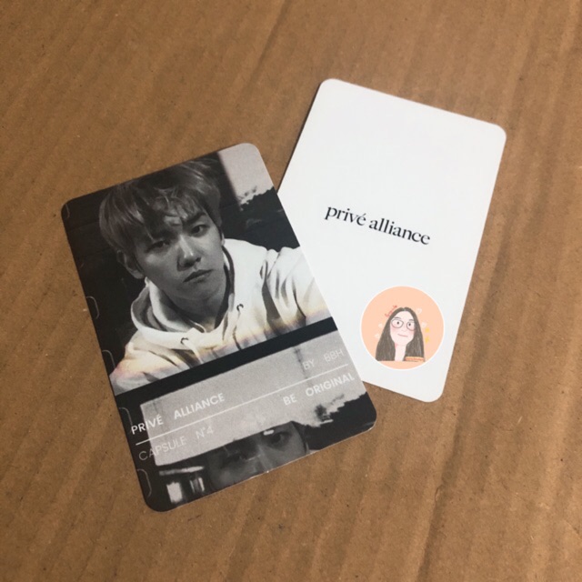 EXO BAEKHYUN PRIVE PHOTOCARD LIMITED OFFICIAL