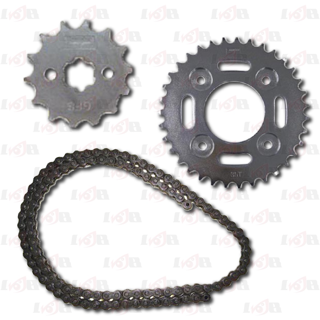 Aspira GearSet Supra X 125 Karisma Drive Chain Rantai Roda Gir Depan Gear Belakang Motor