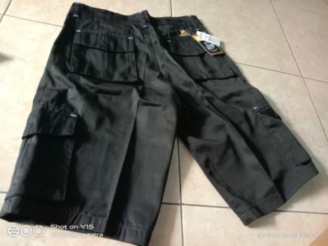  Celana  Pendek Kargo Kempol  Hitam Ukuran 27 38 Shopee  