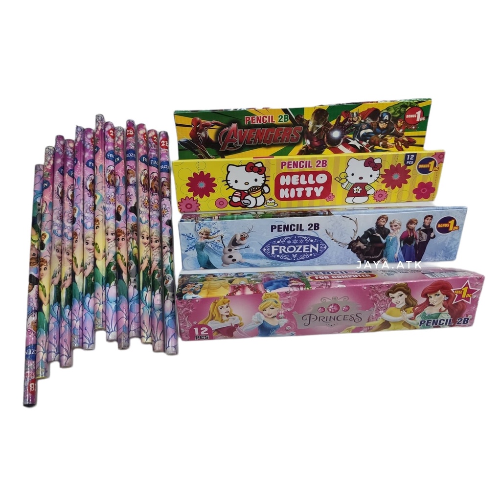 

PENSIL KAYU RAUT 2B MOTIF KARAKTER ANAK LUCU PER LUSIN PENCIL LUCU MURAH