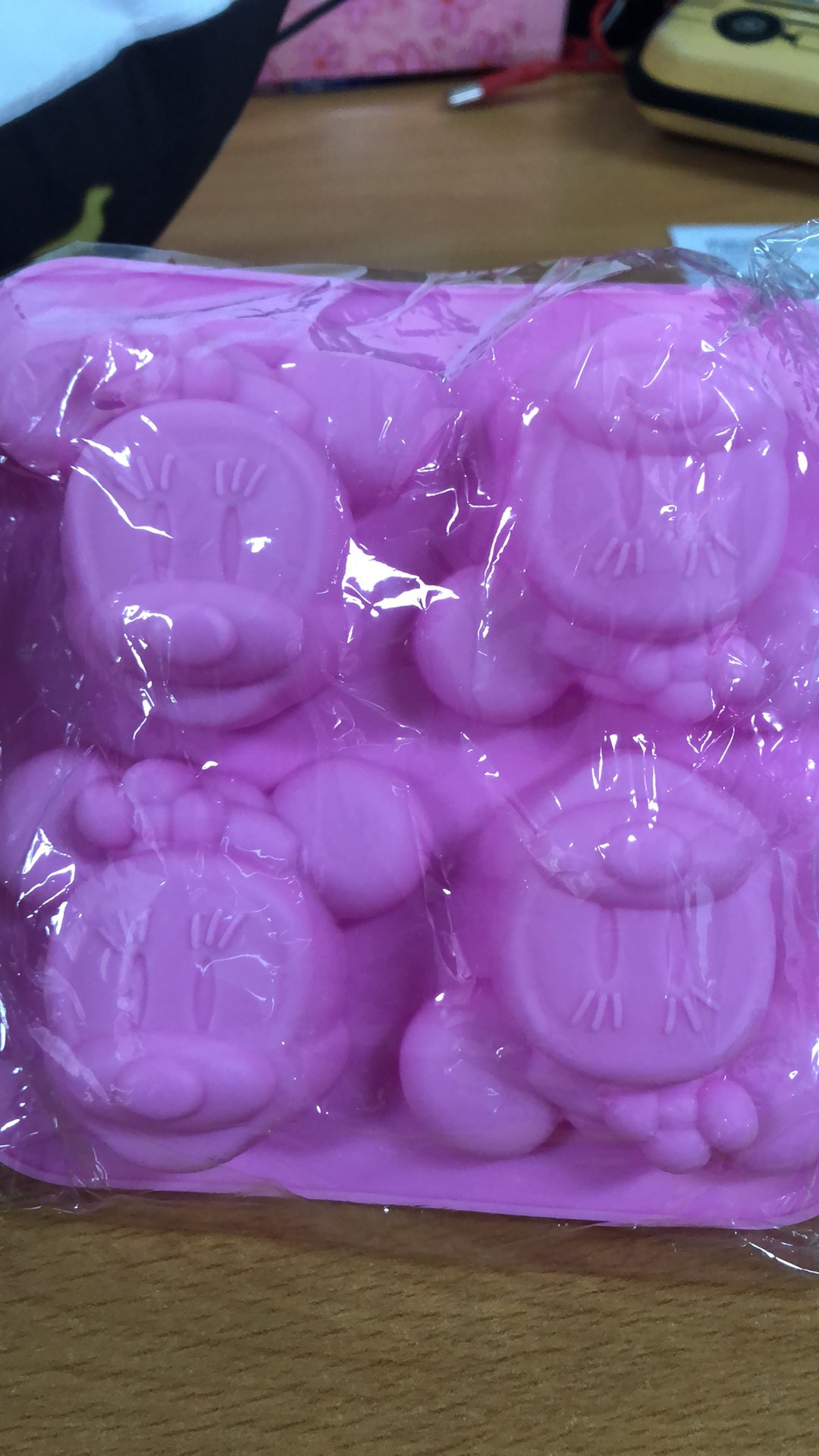 Cetakan Silicon Minnie Mickey Mouse Disney/ Cetakan Coklat / Cetakan Jelly / Cetakan Es Batu Bento