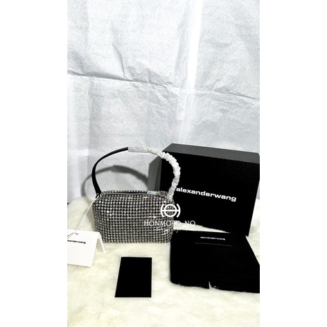 ALEXANDERWANG wangloc rhinestone emblish clutch bag