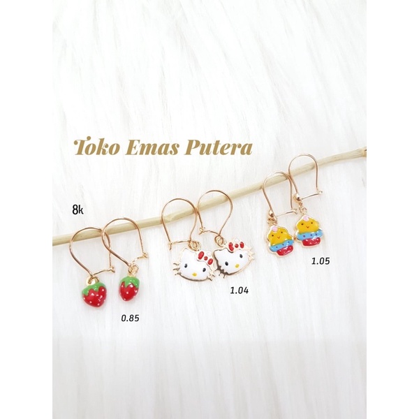 Anting Anak Emas Asli MODEL boneka 8K terbaru
