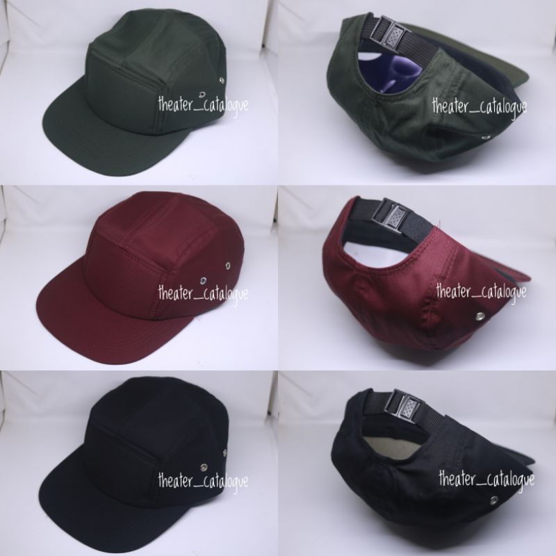 TOPI 5PANEL POLOS TOPI 5 PANEL DRILL POLOS SNAPBACK 5PANEL POLOS