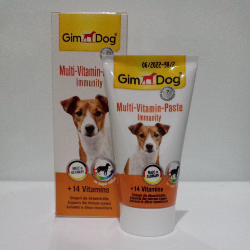 Vitamin Anjing GIMDOG MULTIVITAMIN PASTE 50gr kekebalan tubuh