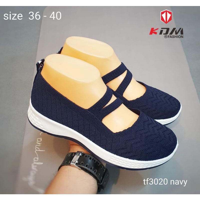 Sepatu Wanita Import Rajut Vdm Slip On