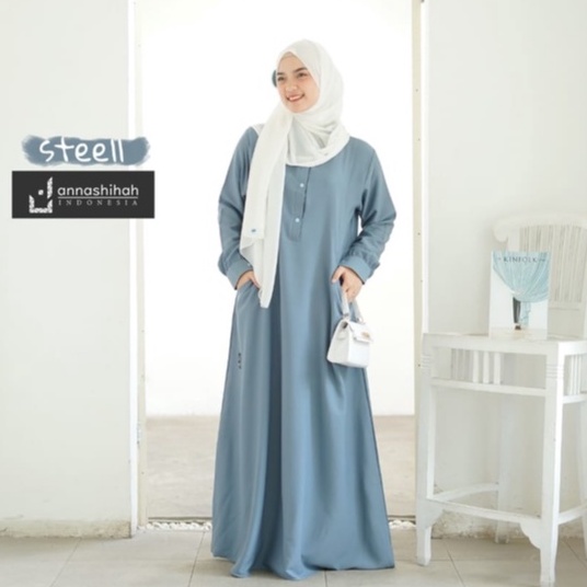 ABAYA ZUNEY ANNASIHAH BASIC CASUAL BUSUI SIMPLE DAILY TERBARU baju muslim polos reseller