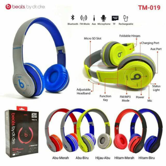 Headphone Earphone Headset Bluetooth Beats solo TM-019