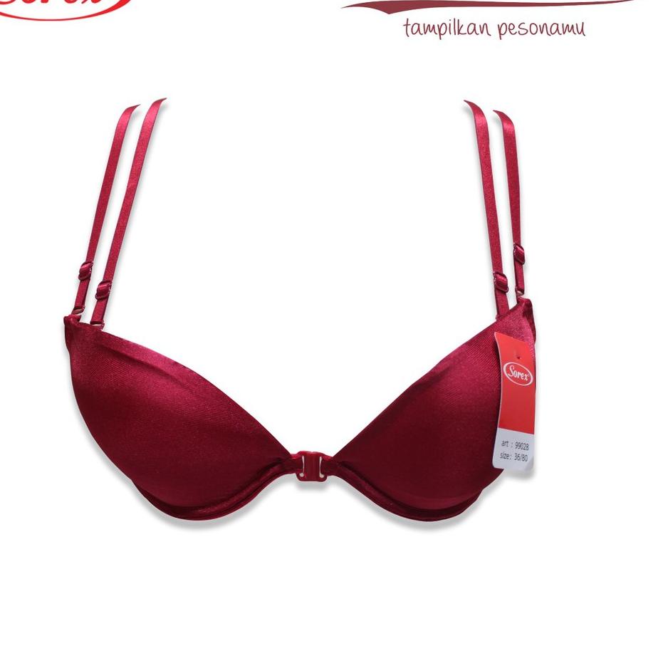 Muraaaahh.. Sorex Fashion Bra Pesta Tali Double X Kait Depan Busa Sedang Kawat Setara Cup B BH 99028