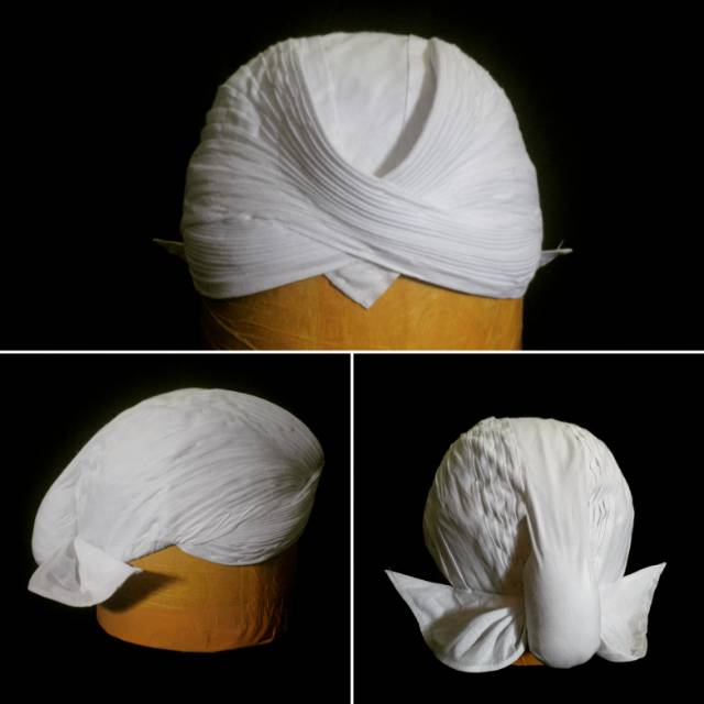 Blangkon jogja putih polos alusan special