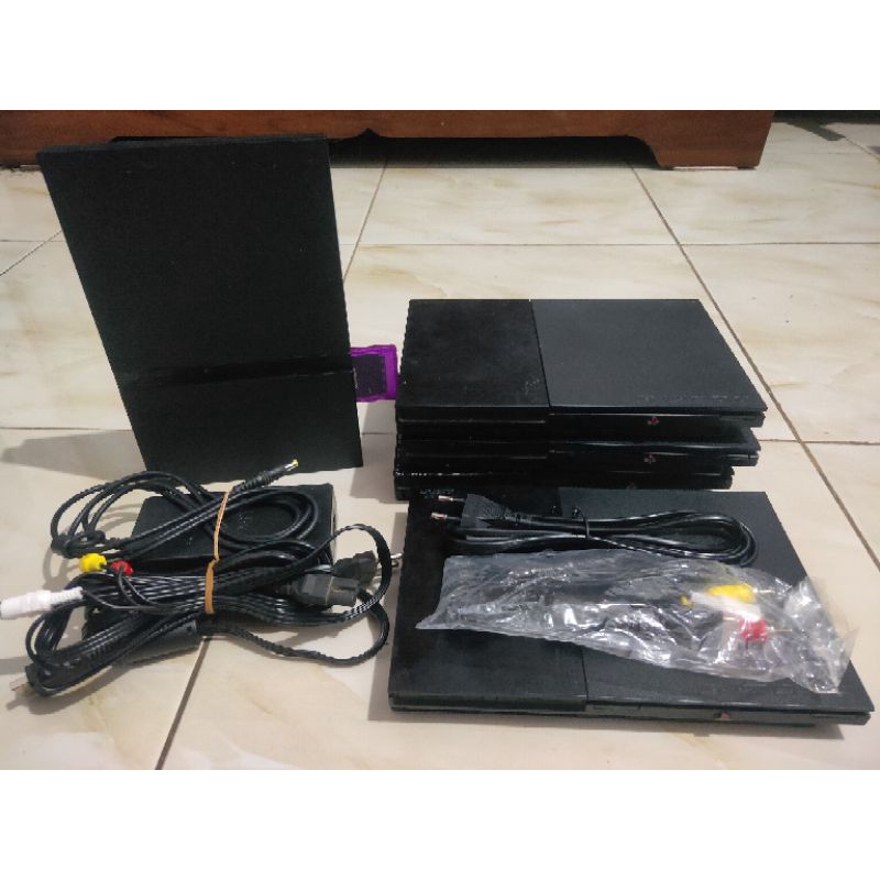 MESIN PS 2 SLIM SECOND SERI 9/7 NOKEN ( HANYA MESIN ) TINGGAL COLOK HARDISK/FLASHDISK GAME