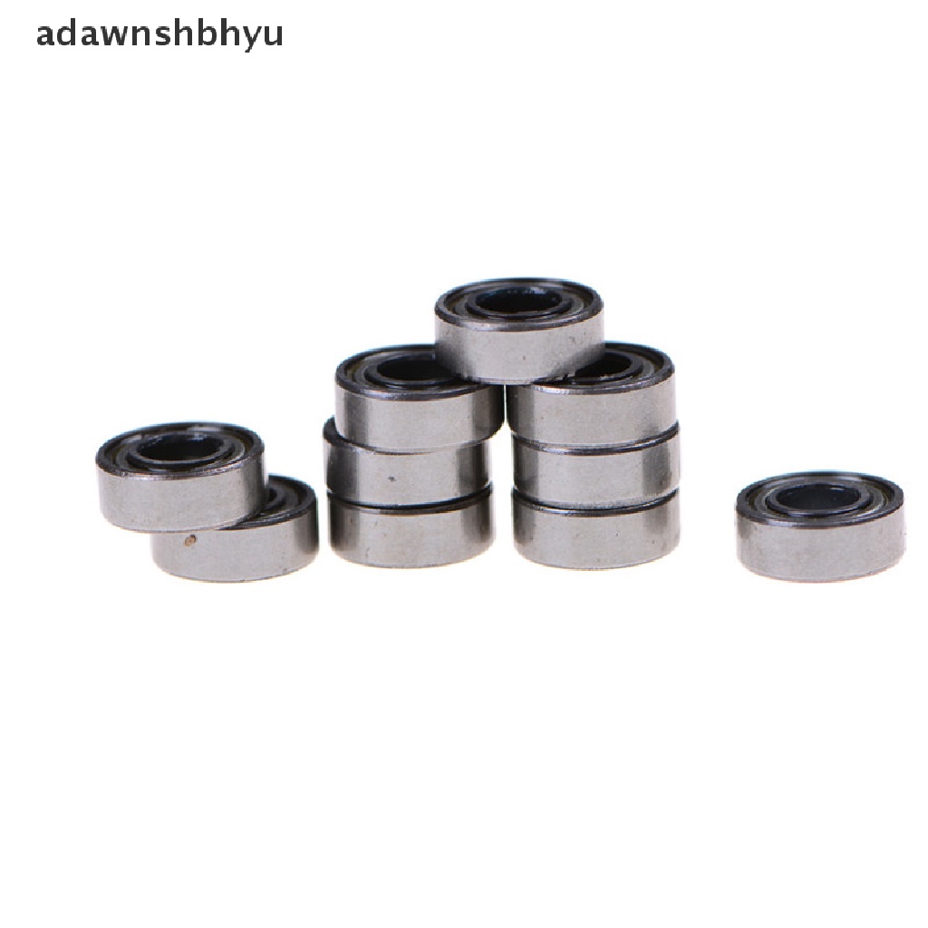 Adawnshbhyu 10pcs MR115ZZ Miniatur Metal Terlindung Karet Disegel Bearing Model 5x11x4mm