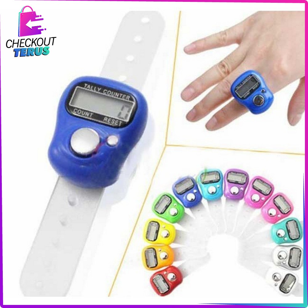 CT C205 Tasbih Digital Mini Tally Counter Tasbeh Kecil Manual Digital Finger Counter Import Alat Hitung Jari Tangan